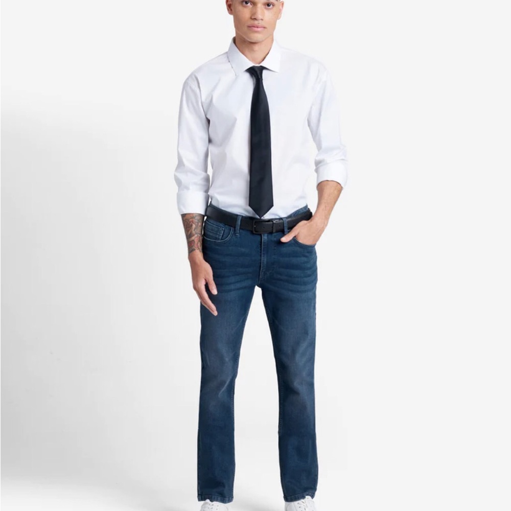 Kenneth Cole Today is your day SLIM-FIT RECYCLED STRETCH DENIM JEANS Size 44X30